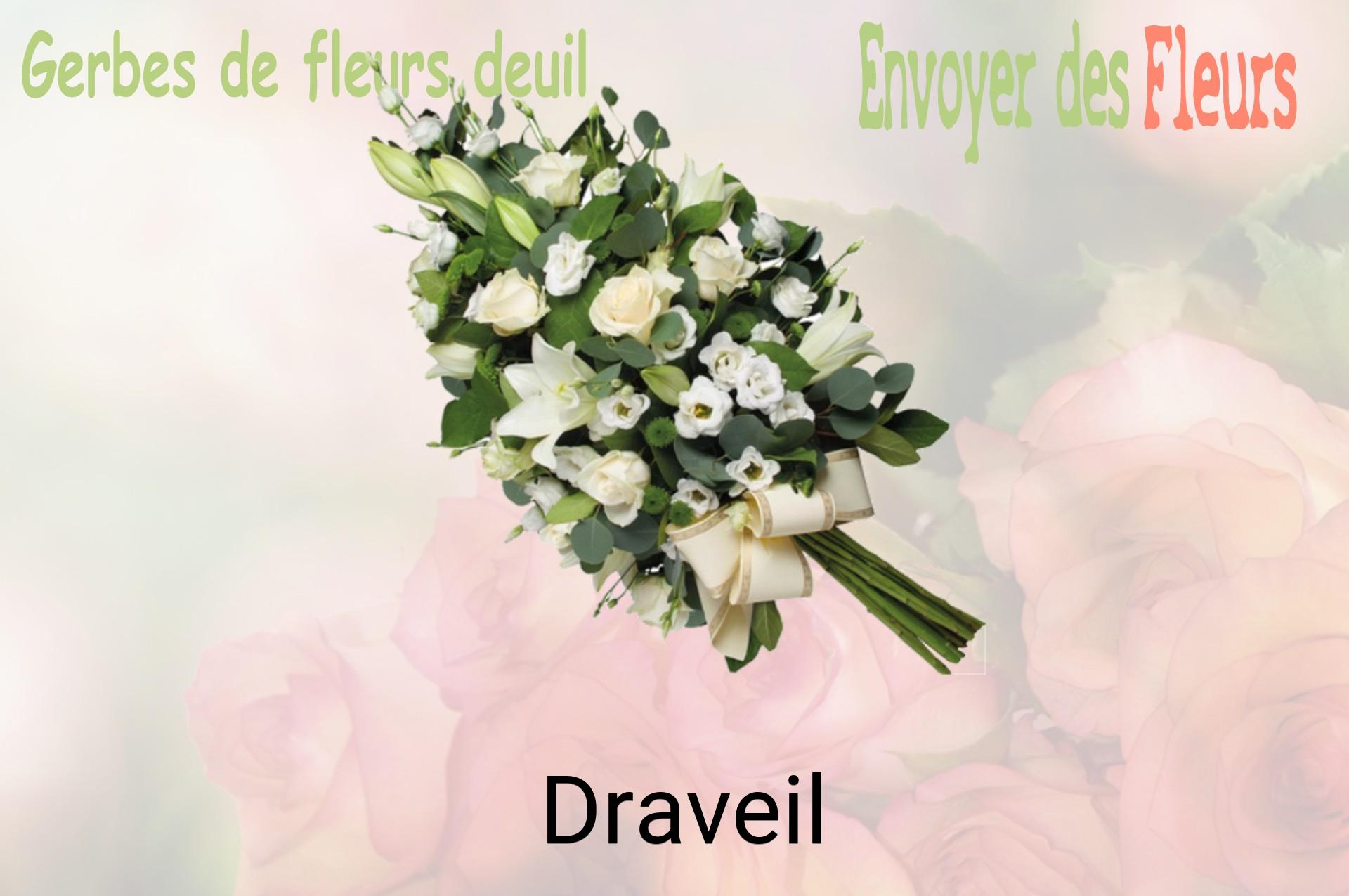 Gerbe de fleurs de deuil livrée à Draveil